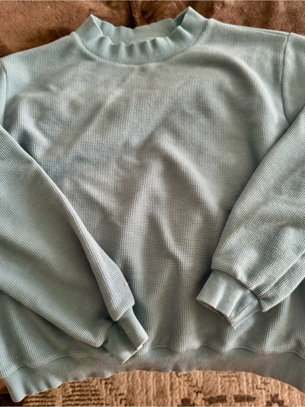 Parke Waffle Mockneck Pullover